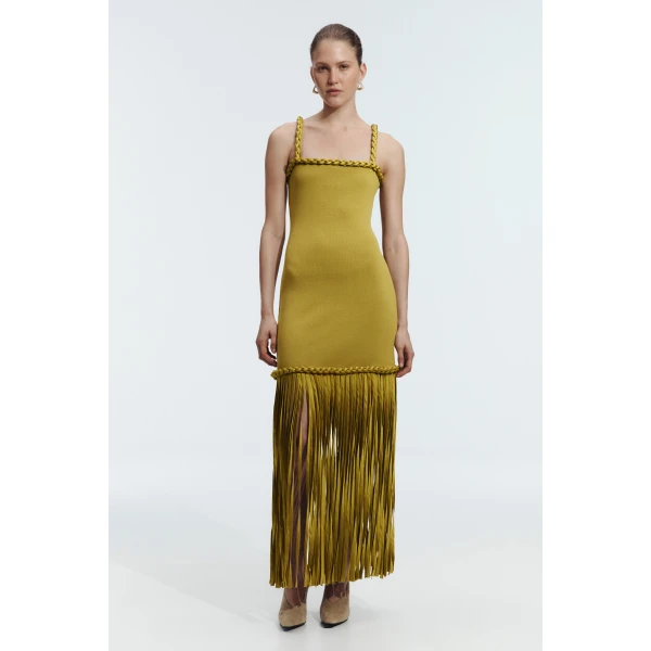 Aje Ribiona Knit Midi Dress, view 2