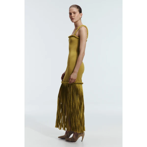 Aje Ribiona Knit Midi Dress, view 4