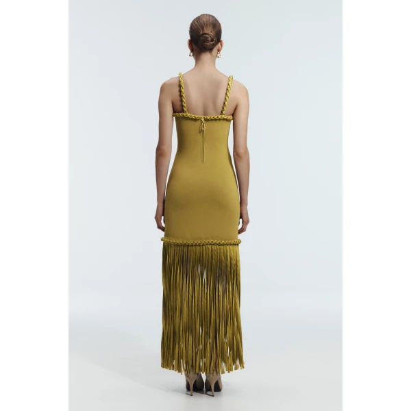 Aje Ribiona Knit Midi Dress, view 5