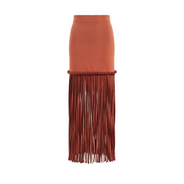 Aje Ribiona Knit Midi Skirt