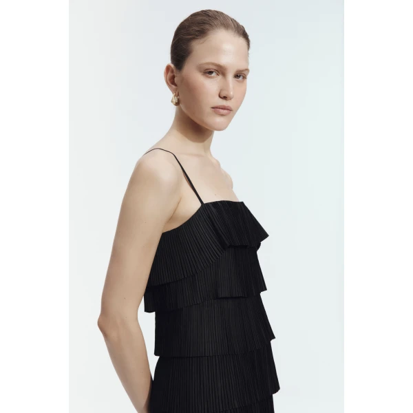 Aje Shade Pleated Midi Dress, view 3