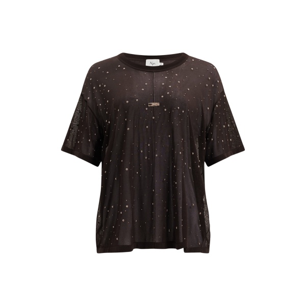 Aje Twila Embellished Knit Tee