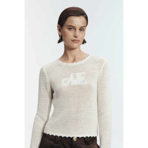 Aje Uma Long Sleeve Knit Tee, view 3