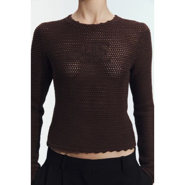 Aje Uma Long Sleeve Knit Tee, view 4