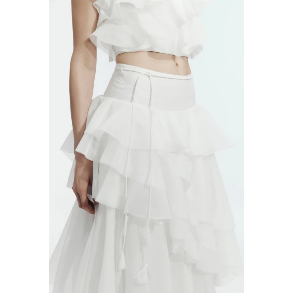 Aje Villa Maxi Skirt, view 4