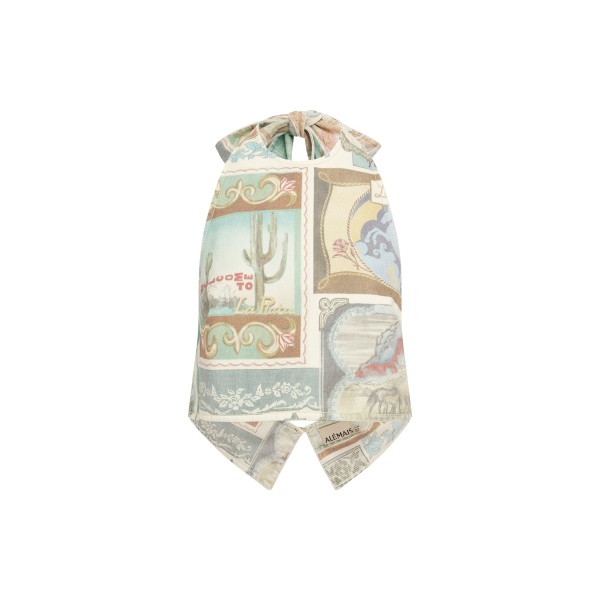 Alemais Andie Denim Halter Top