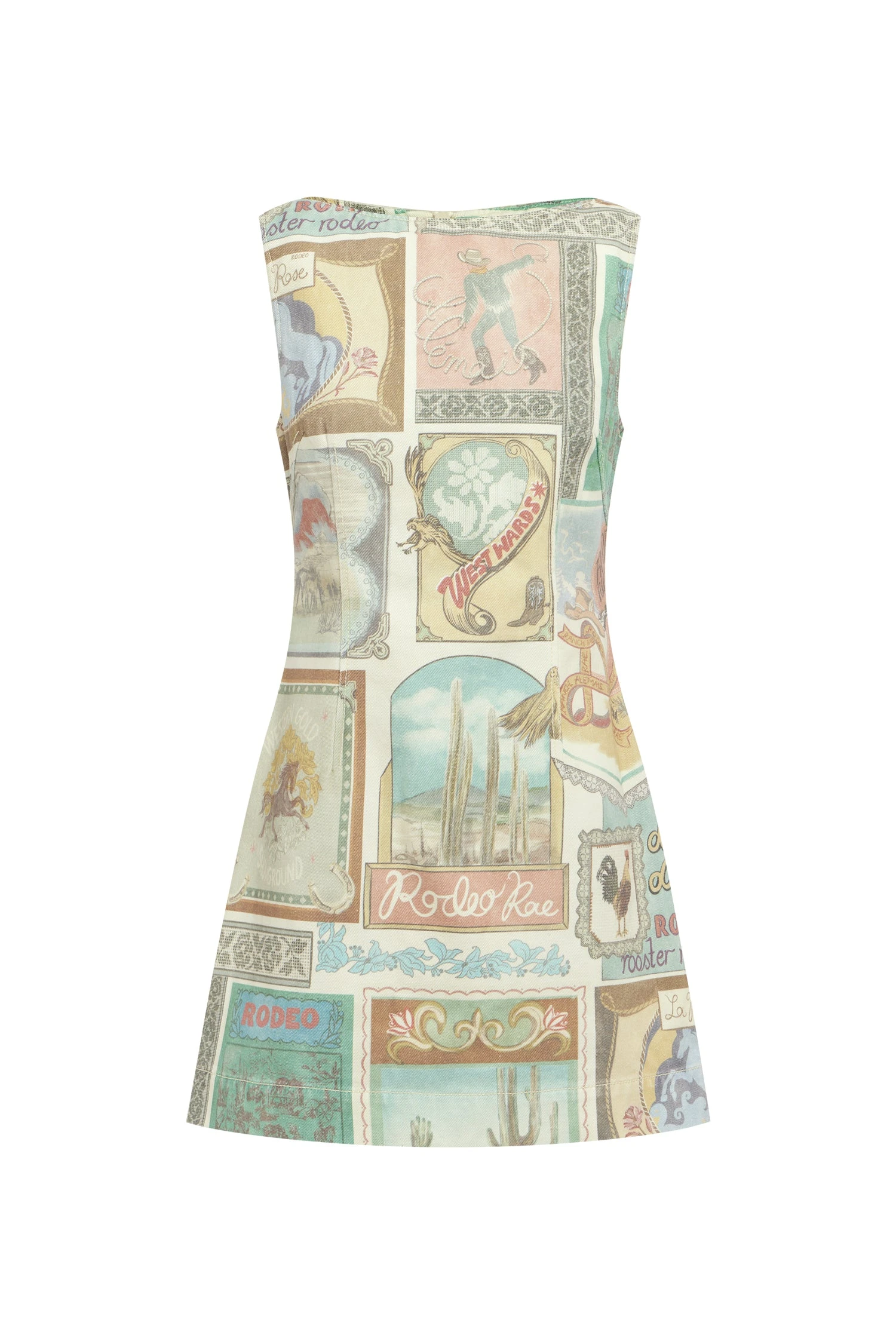 Andie Denim Mini Dress by Alemais - Dresses Alemais Andie Denim Mini Dress