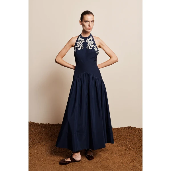 Alemais Dillon Applique Halter Gown, view 2