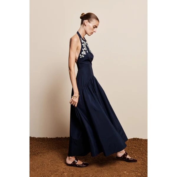 Alemais Dillon Applique Halter Gown, view 3