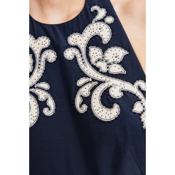 Alemais Dillon Applique Halter Gown, view 5