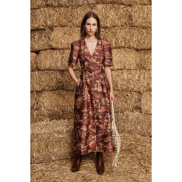 Alemais Ezra Midi Dress, view 2