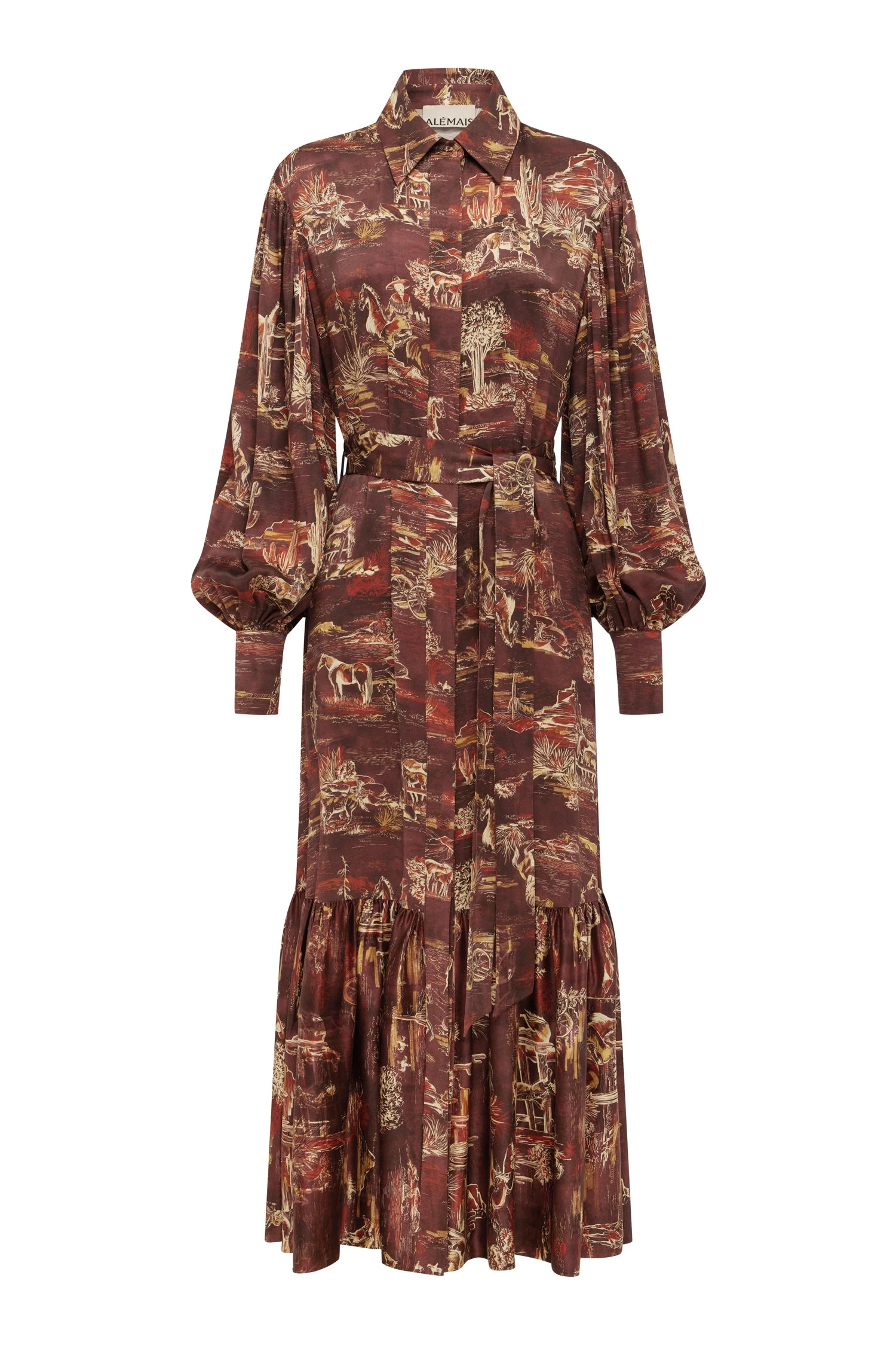 Ezra Silk Shirtdress by Alemais - Dresses Alemais Ezra Silk Shirtdress Dress