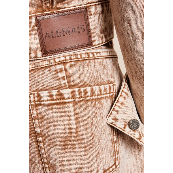 Alemais Spur Denim Micro Short, view 5