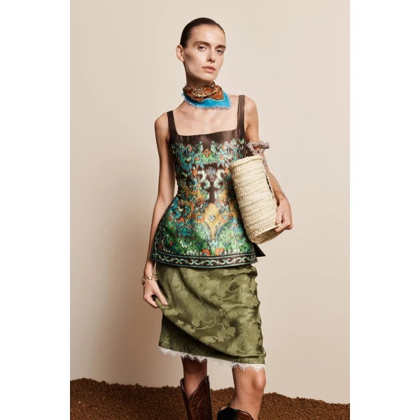 Alemais Winifred Bias Slip Skirt, view 6