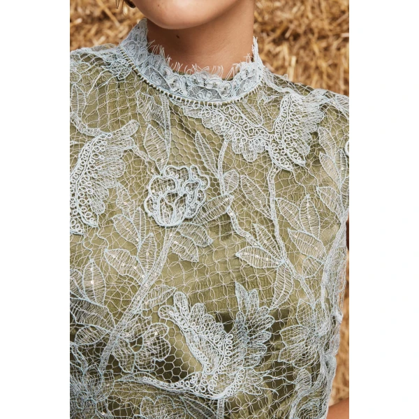 Alemais Winifred Lace Midi Dress, view 5