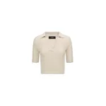 Amiri Crochet Mesh Polo