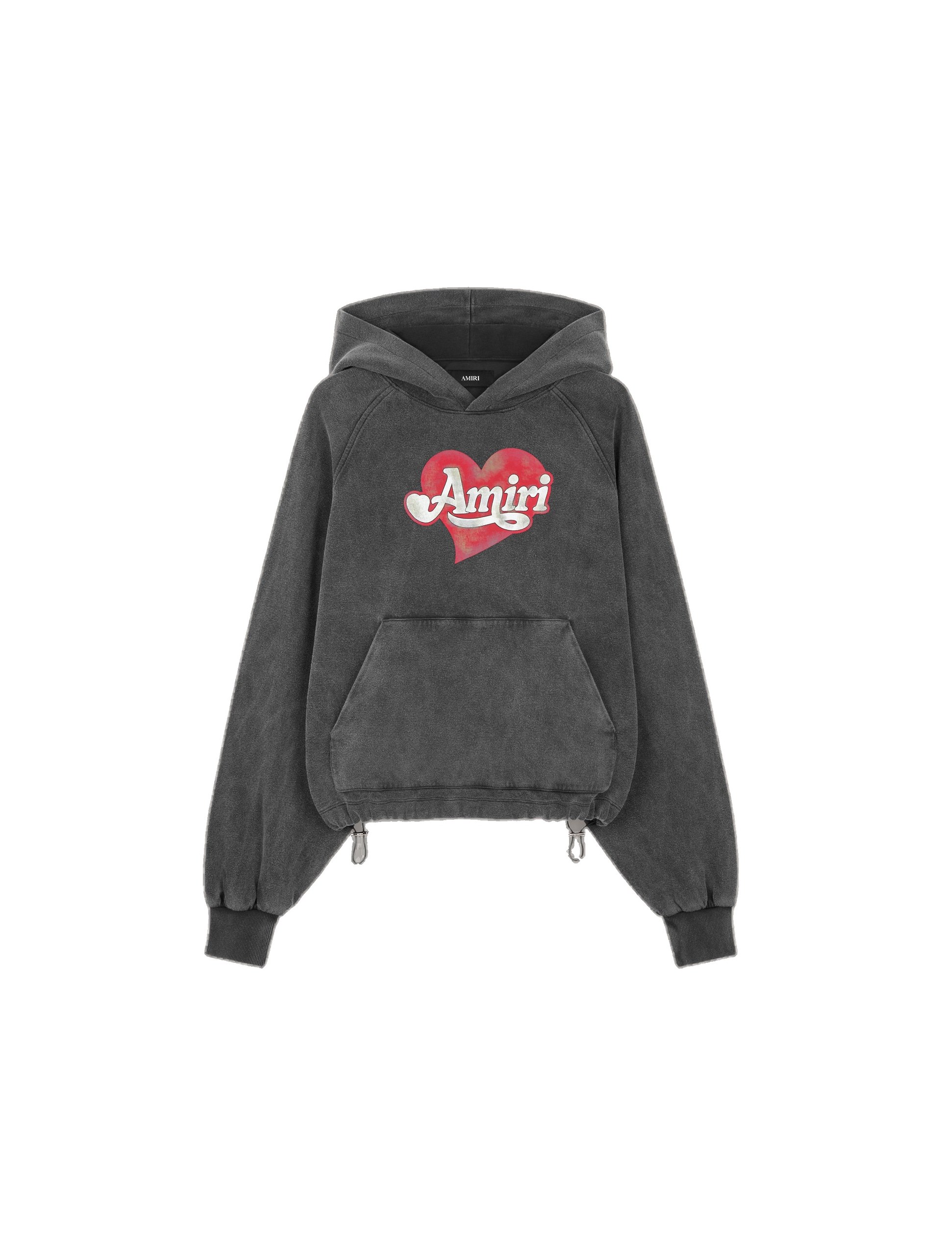 Amiri Amiri Heart Hoodie in Black