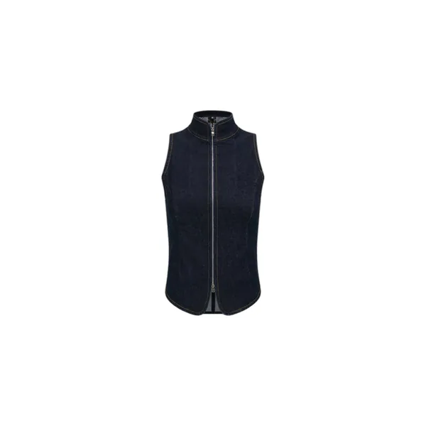Amiri Raw Denim Zip Top in Raw Indigo