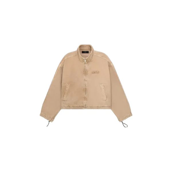 Denim Track Jacket in Sand