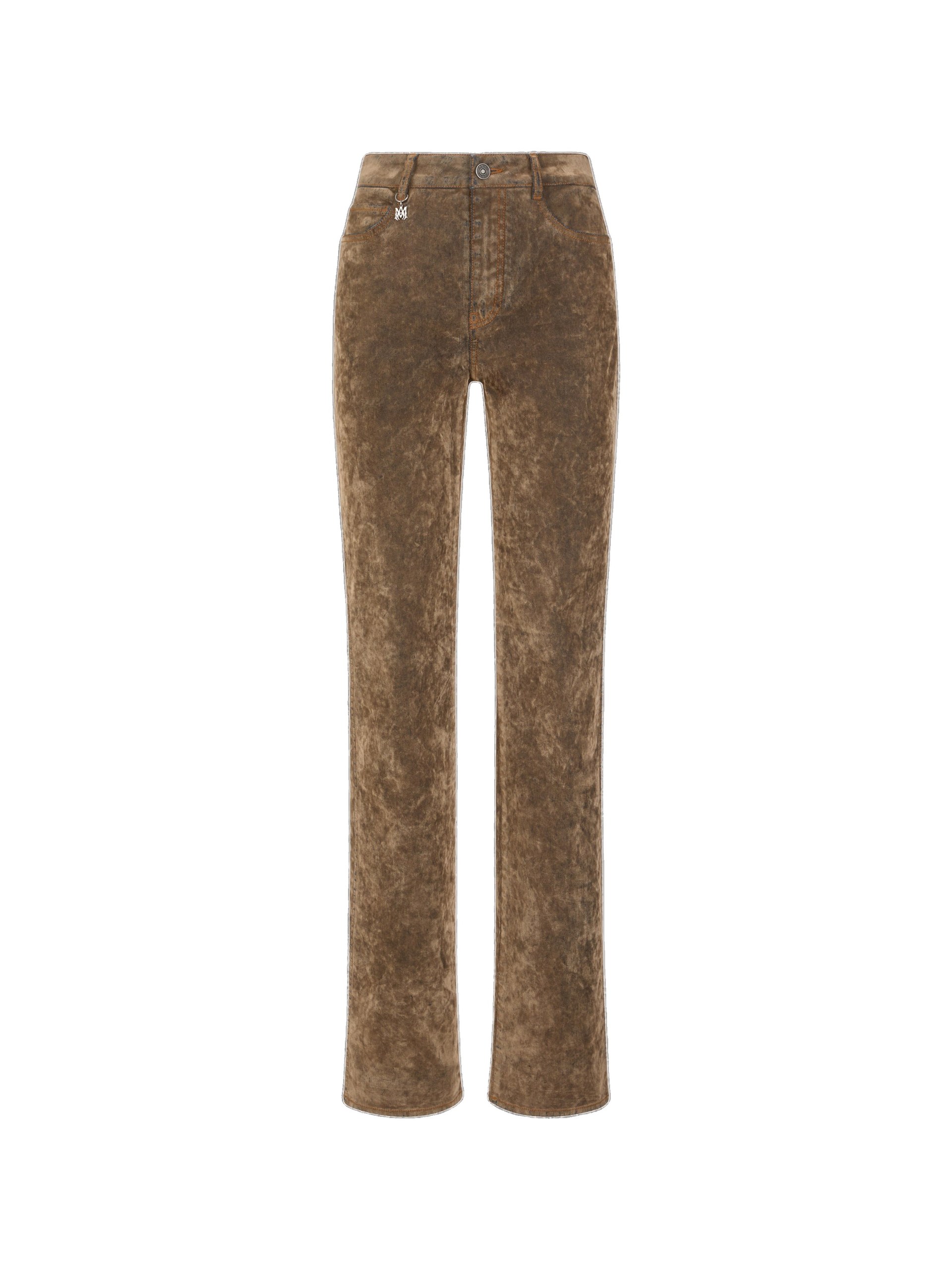 Amiri Flock Vintage Cut Jean in Fossil