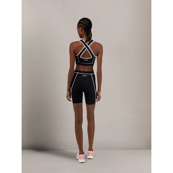 Amiri MA Biker Short in Black, view 4