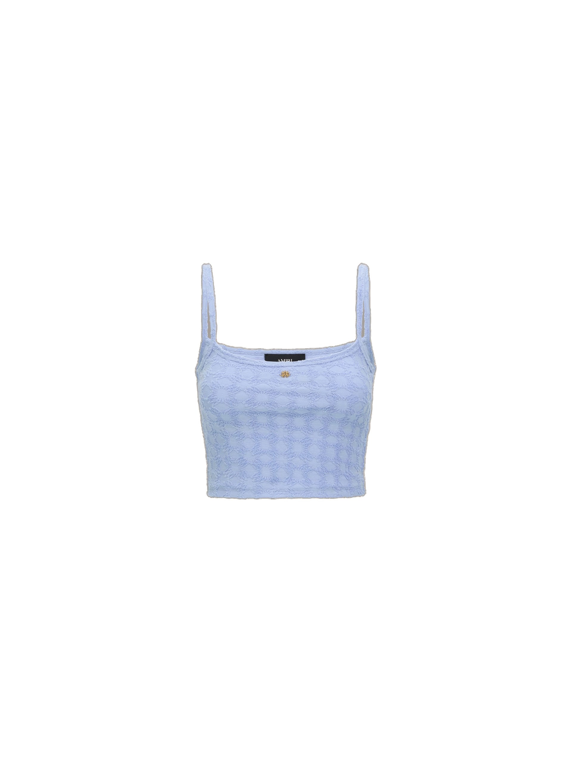 Amiri MA Quad Toweling Tank in Skyline Blue
