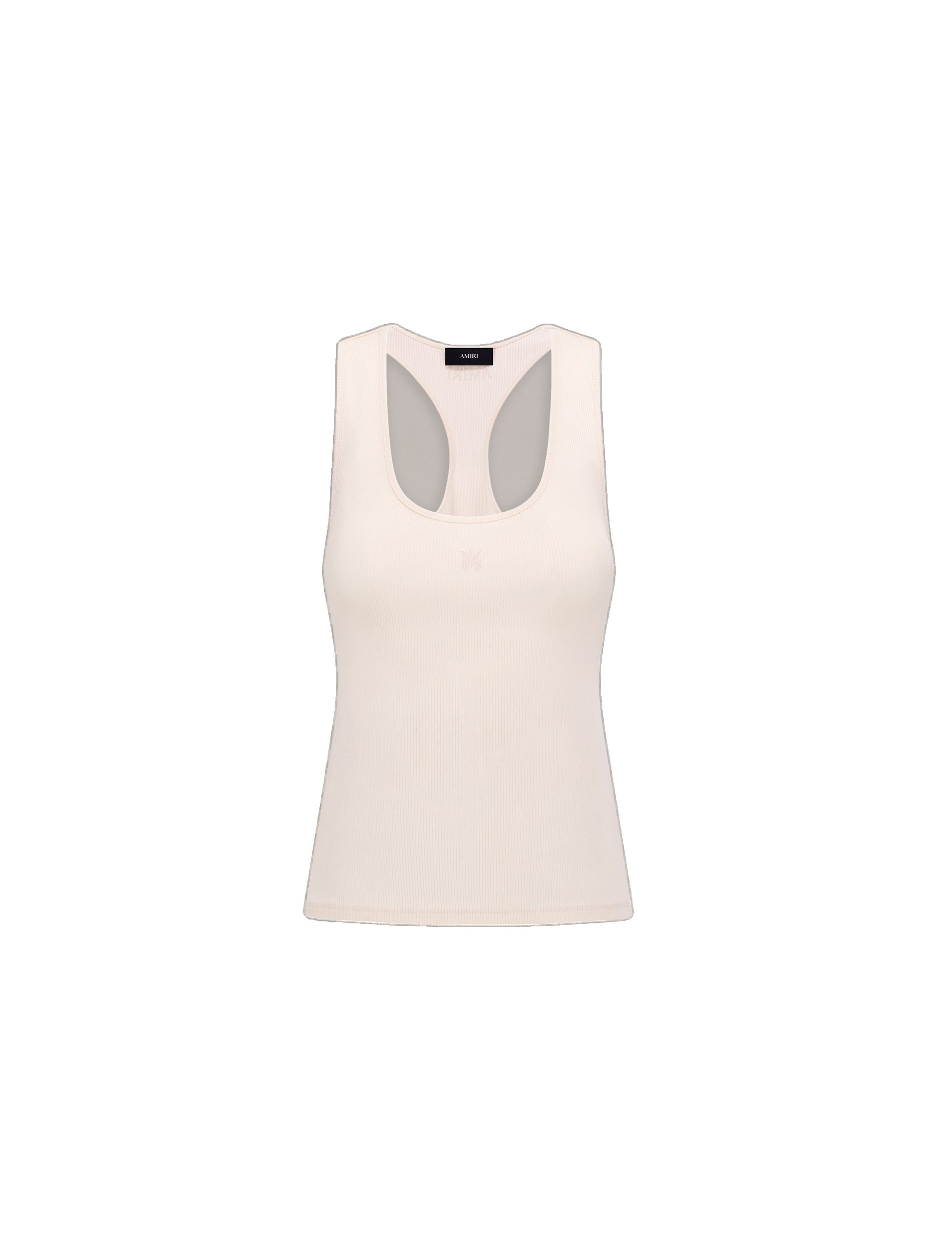 Amiri MA Rib Tank in Alabaster