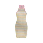 Amiri MA Striped Halter Mini Dress
