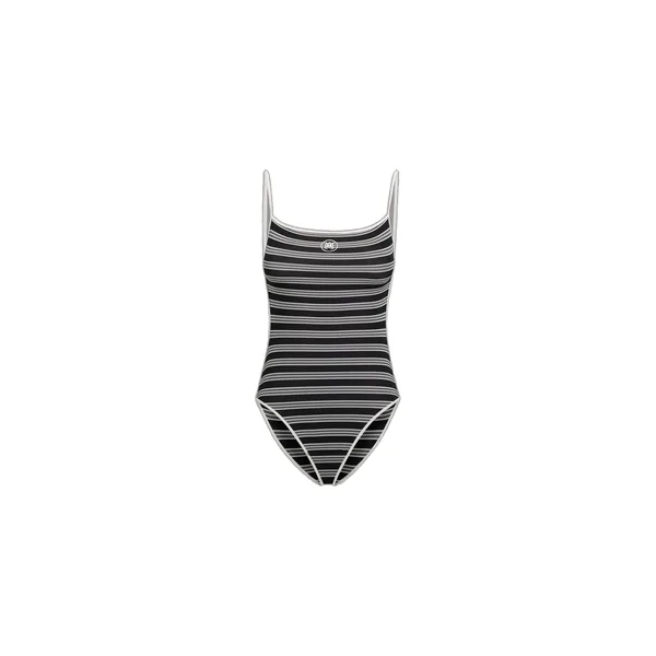 MA Striped One Piece in Black