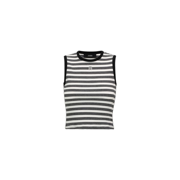 Amiri MA Striped Sleeveless Top