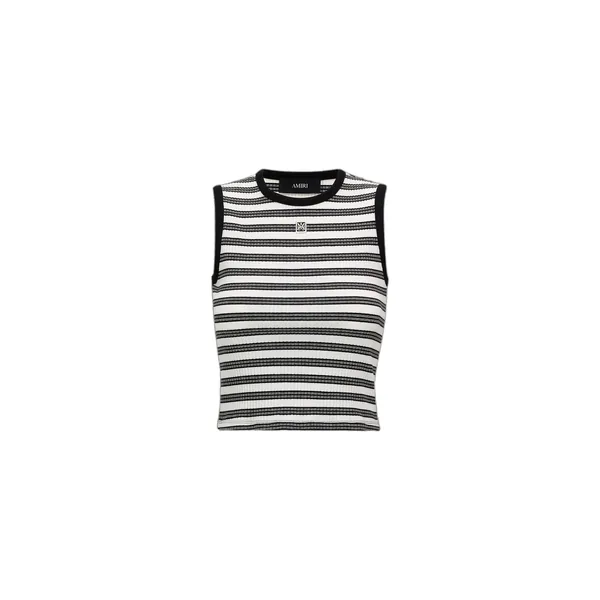 Amiri MA Striped Sleeveless Top
