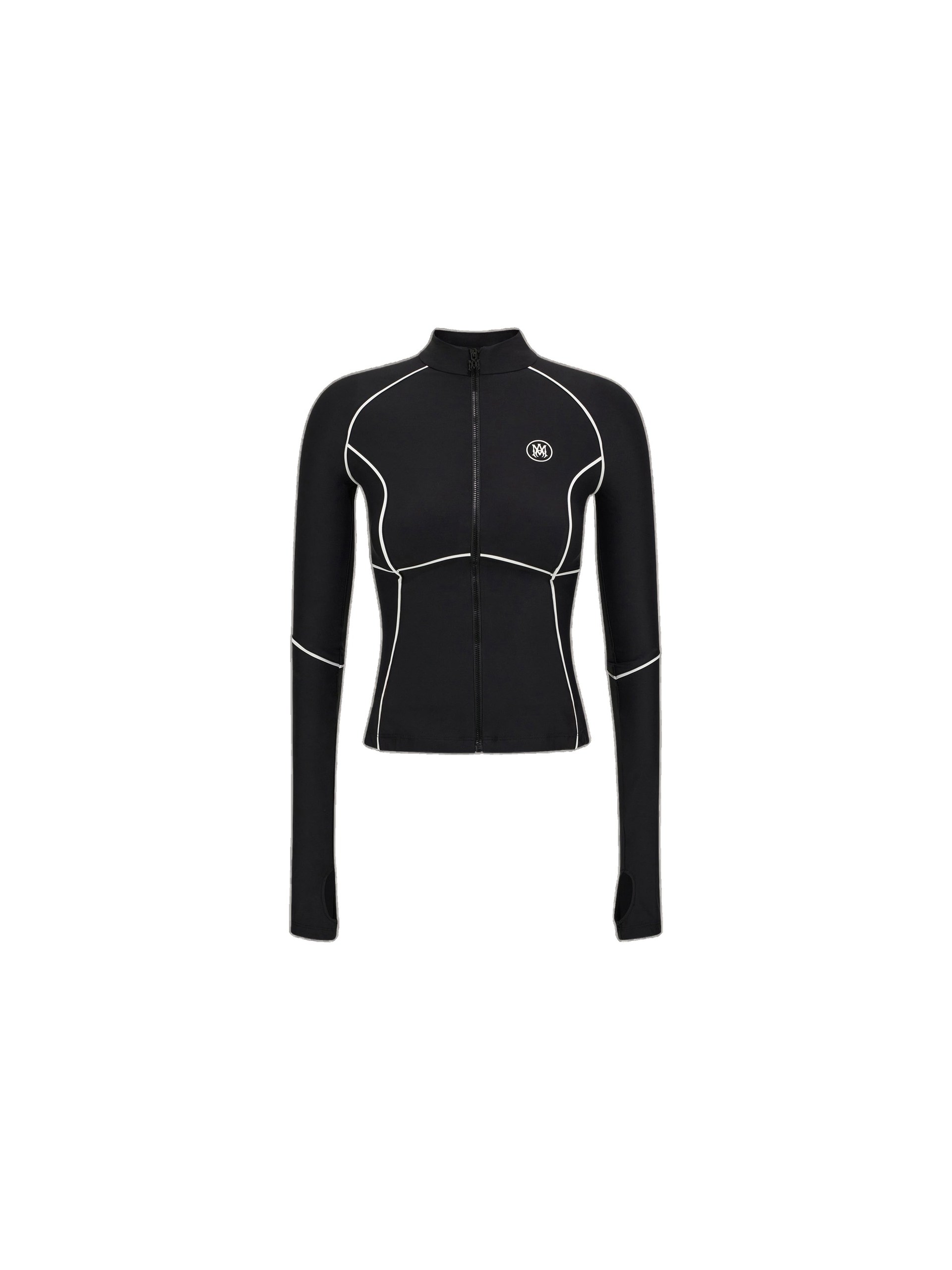 Amiri MA Zipped Top in Black