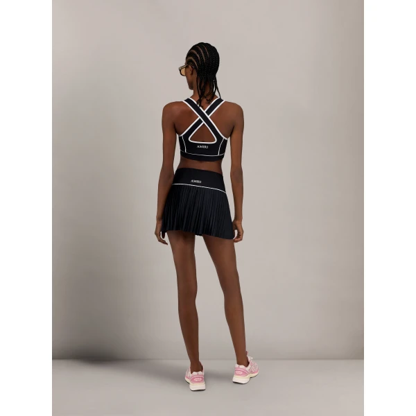 Amiri Round MA Active Skirt in Black, view 4