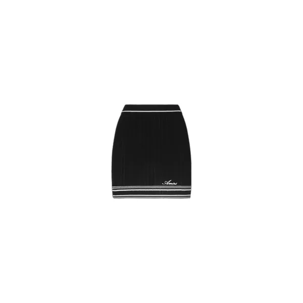 Amiri Script Knit Mini Skirt