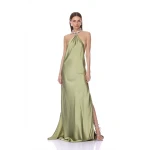 Bronx and Banco Amara Sage Backless Gown