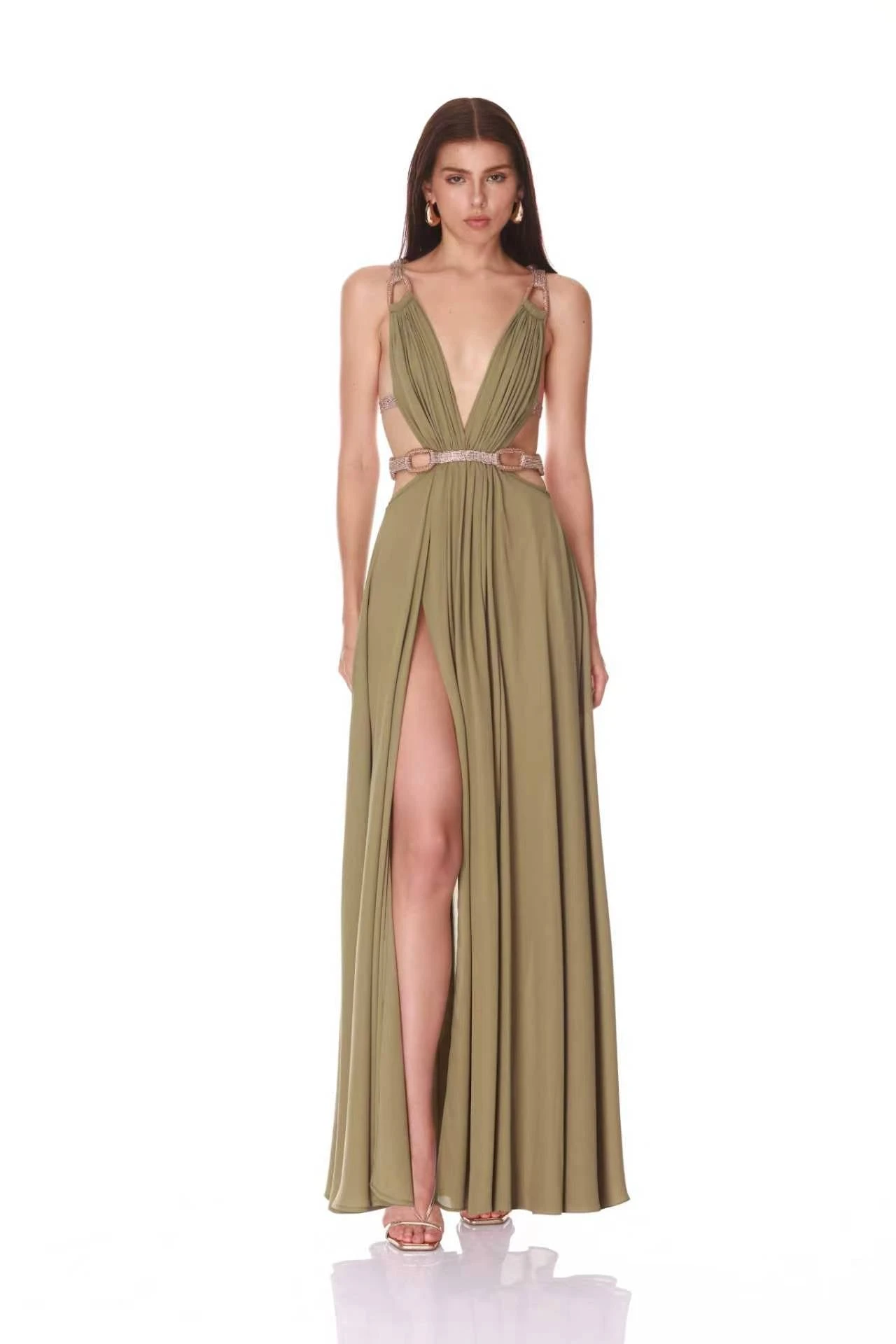 Bronx and Banco Brielle Sage Diamond Gown