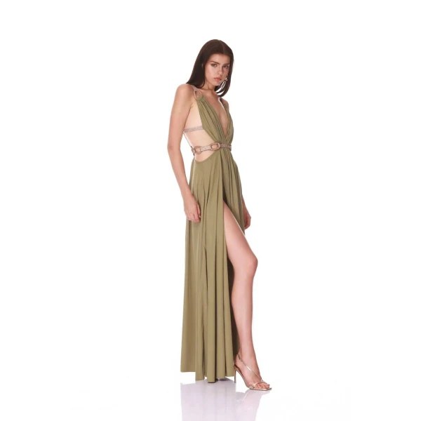 Bronx and Banco Brielle Sage Diamond Gown, view 2