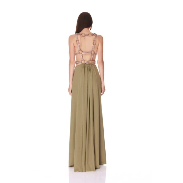 Bronx and Banco Brielle Sage Diamond Gown, view 3
