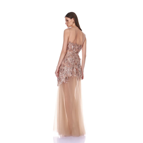 Bronx and Banco Layla Sequin Floral Maxi Dress, view 3