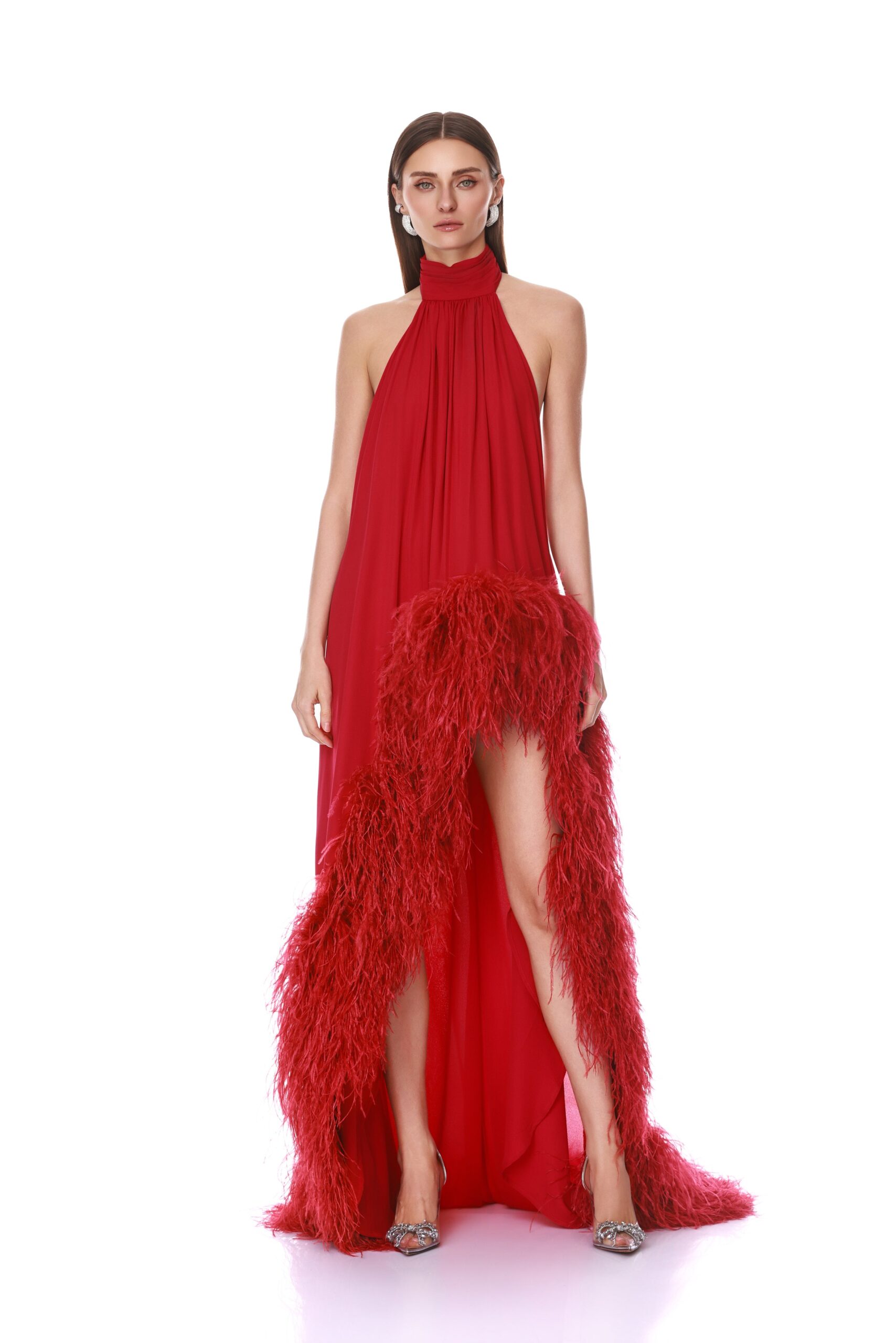 Bronx and Banco Madeline Halterneck Red Gown