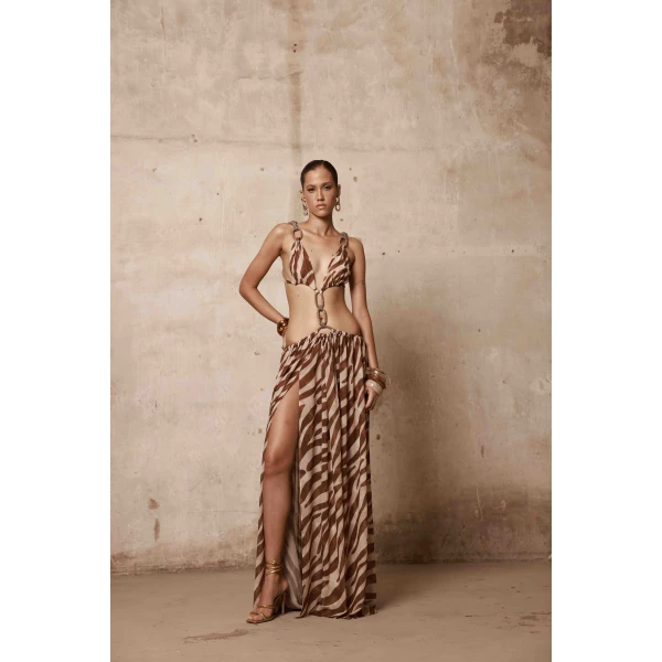 Bronx and Banco Nala Cutout Maxi Dress, view 2