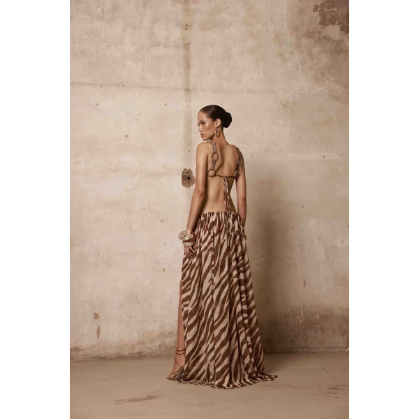 Bronx and Banco Nala Cutout Maxi Dress, view 3