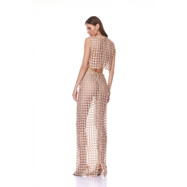 Bronx and Banco Nomad Embellished Crop Top, view 3