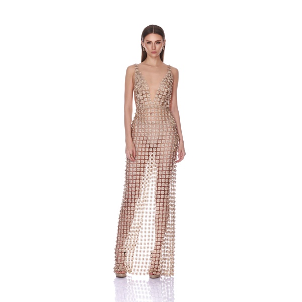 Bronx and Banco Nomad Embellished Maxi Dress
