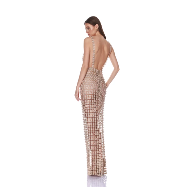 Bronx and Banco Nomad Embellished Maxi Dress, view 3