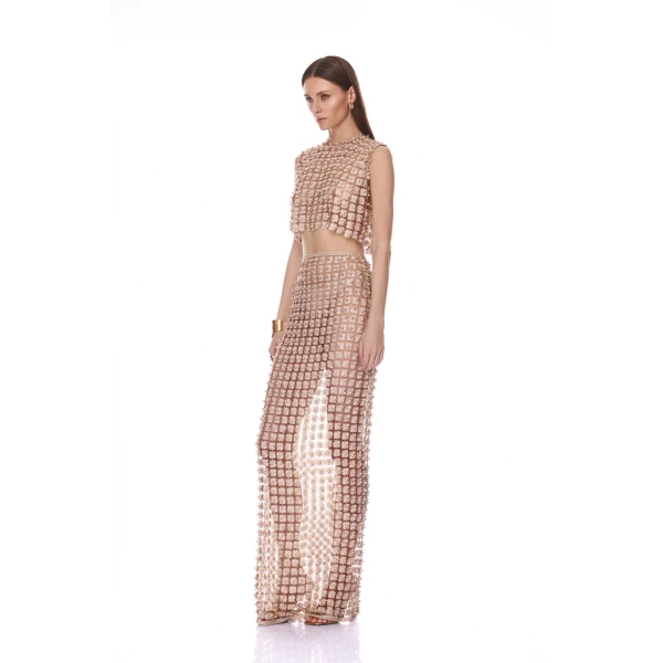 Bronx and Banco Nomad Embellished Maxi Skirt, view 2