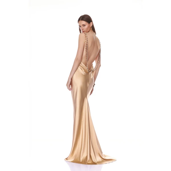 Bronx and Banco Vivien Chain Gown, view 3