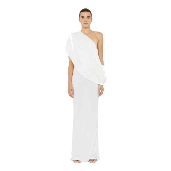 Christopher Esber aiba draped jersey tee dress