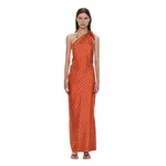 Christopher Esber Bandana Scarf Tie Dress in Carnelian