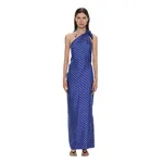 Christopher Esber Bandana Scarf Tie Dress in Indigo Bandana Print
